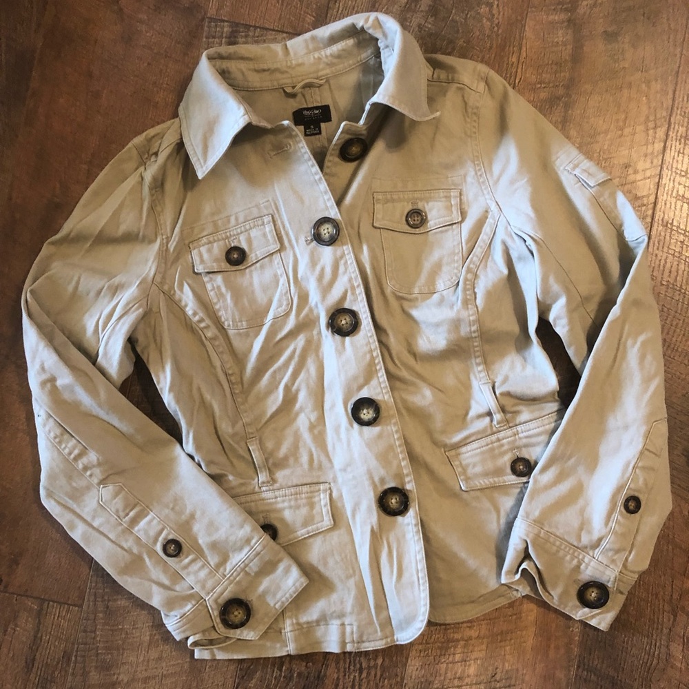 Mossimo Jacket Size Small Khaki Color